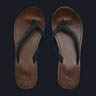 AoN LbY T_ beaded leather flip flop