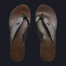 AoN LbY T_ striped leather flip flops