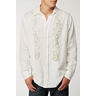 bL[ uh W[Y Linen Asian Embroidered Shirt