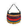bL[ uh W[Y Multicolor Stripes Round Hobo Bag