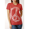 bL[ uh W[Y Exploded Peace Sign T-Shirt