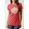 bL[ uh W[Y Henna Embroidered Peace T-Shirt